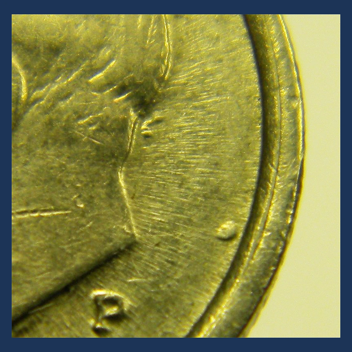 1989 Roosevelt Dime: Die Crack / Die Chip