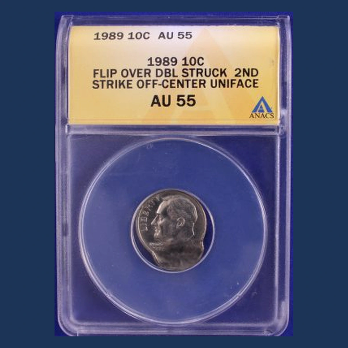 1989 Roosevelt Dime: Multiple Strike