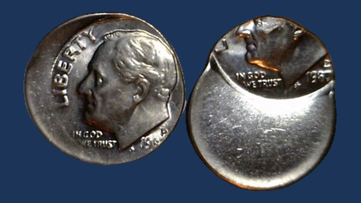 1987 Roosevelt Dime: Off-Center Strike