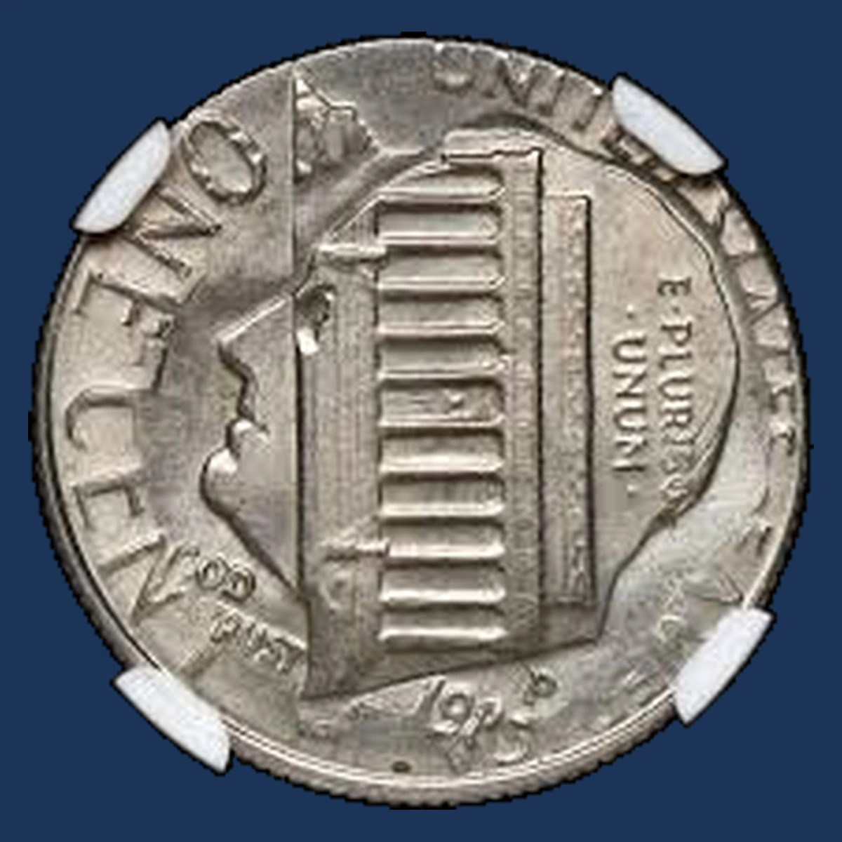 1985 Roosevelt Dime: Overstrike / Double Denomination