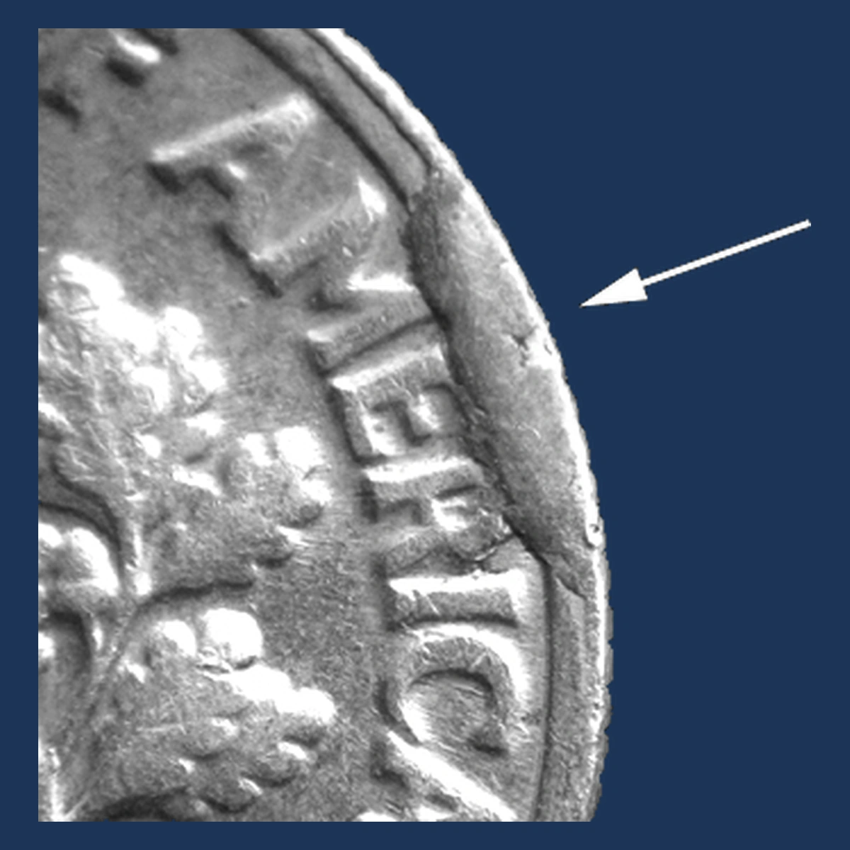 1984 Roosevelt Dime: Die Break