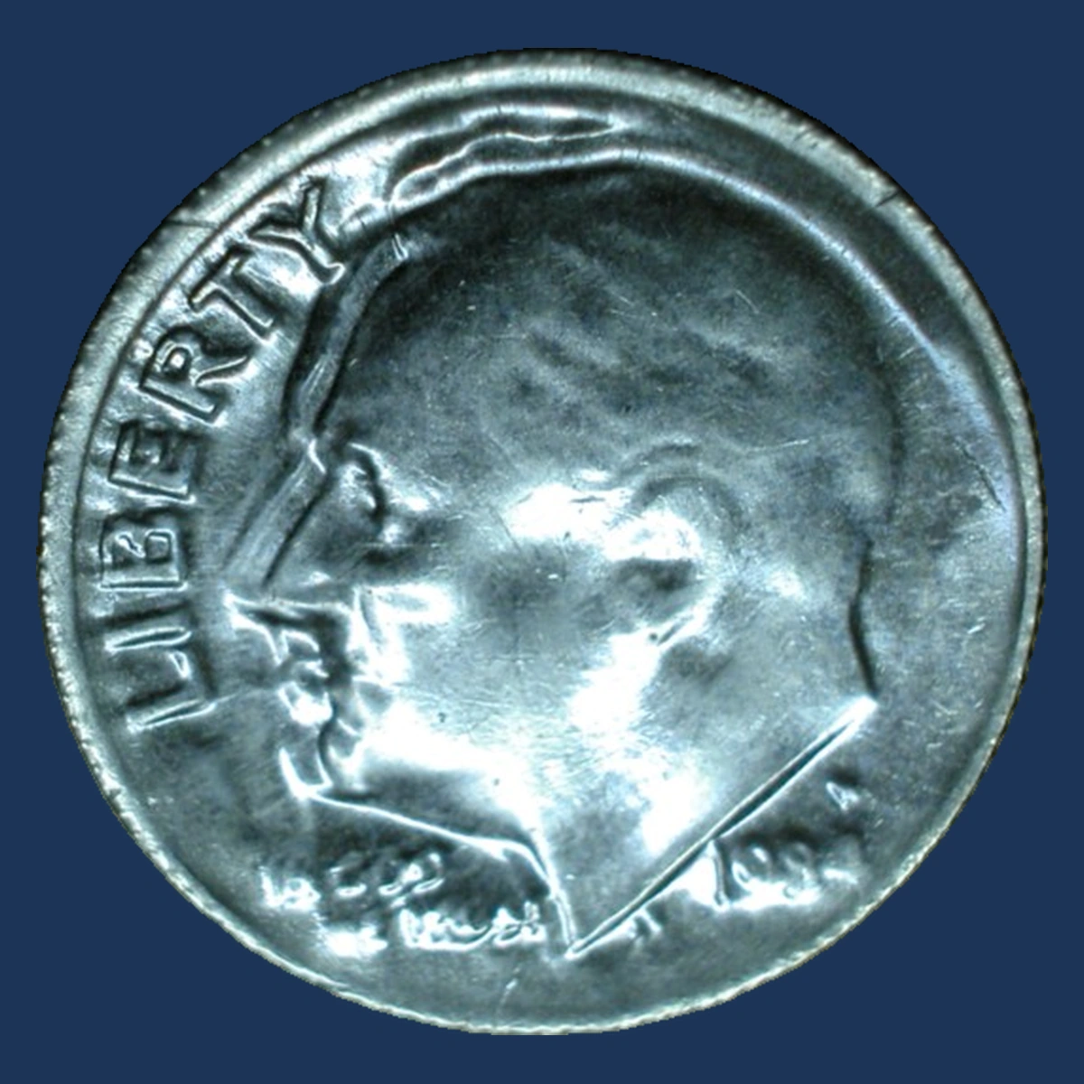 1984 Roosevelt Dime: Die Cap
