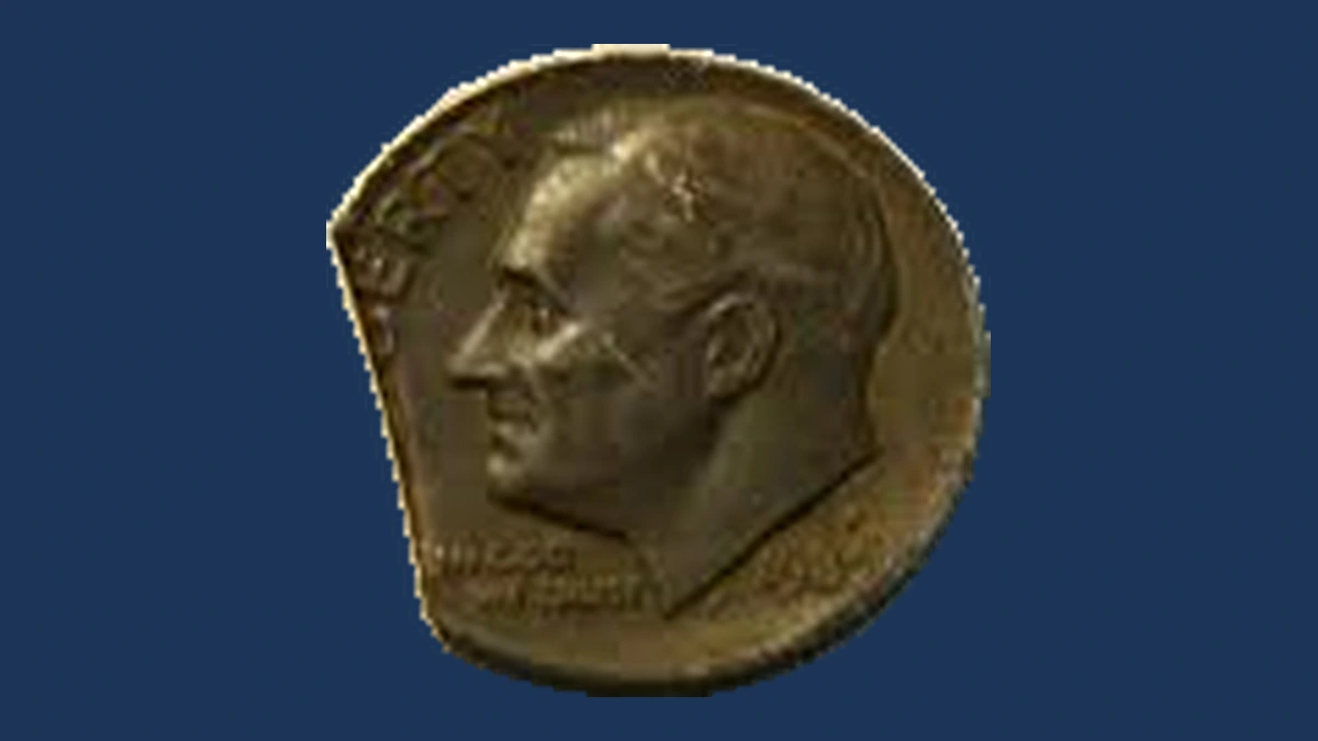 1983 Roosevelt Dime: Clipped Planchet