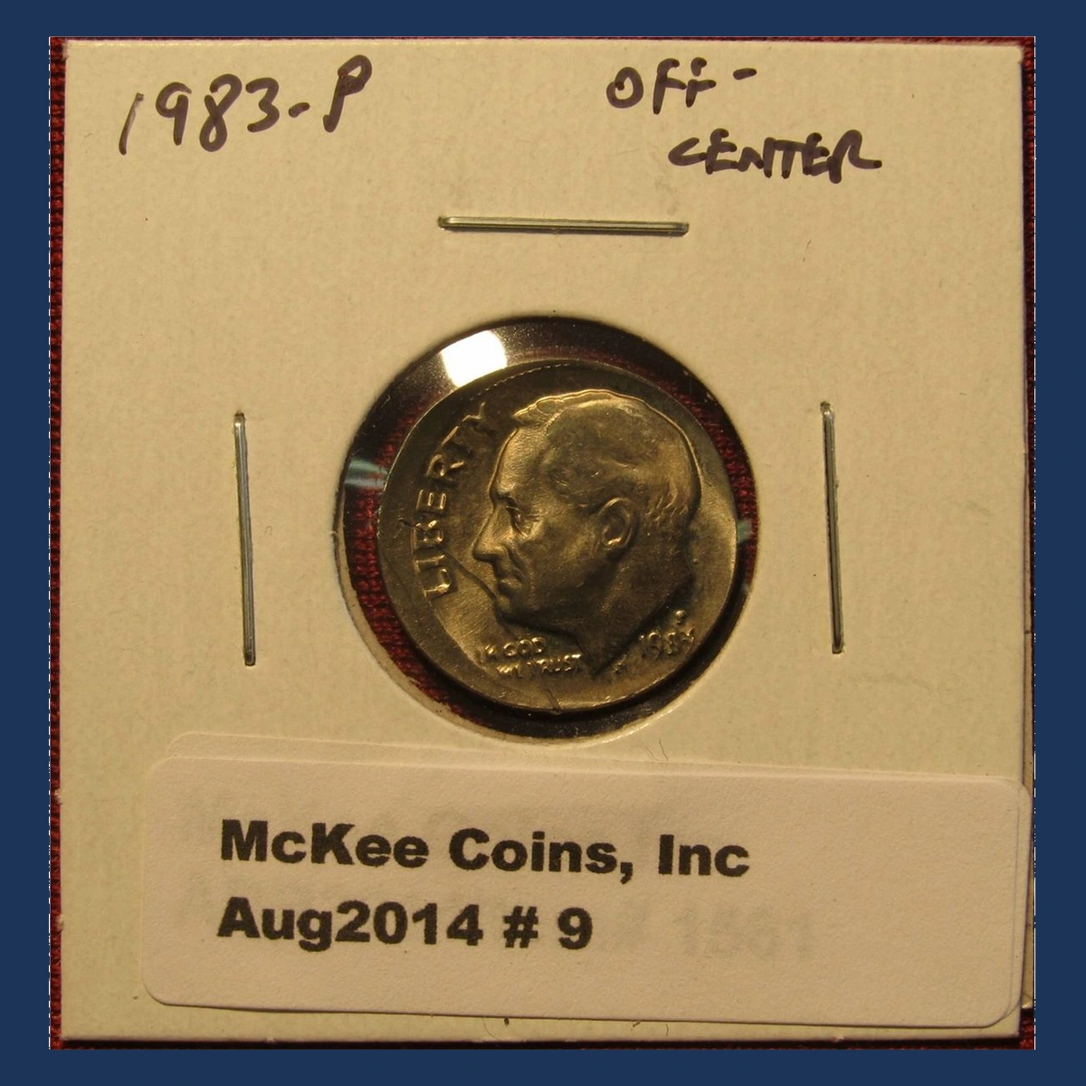 1983 Roosevelt Dime: Off-Center Strike