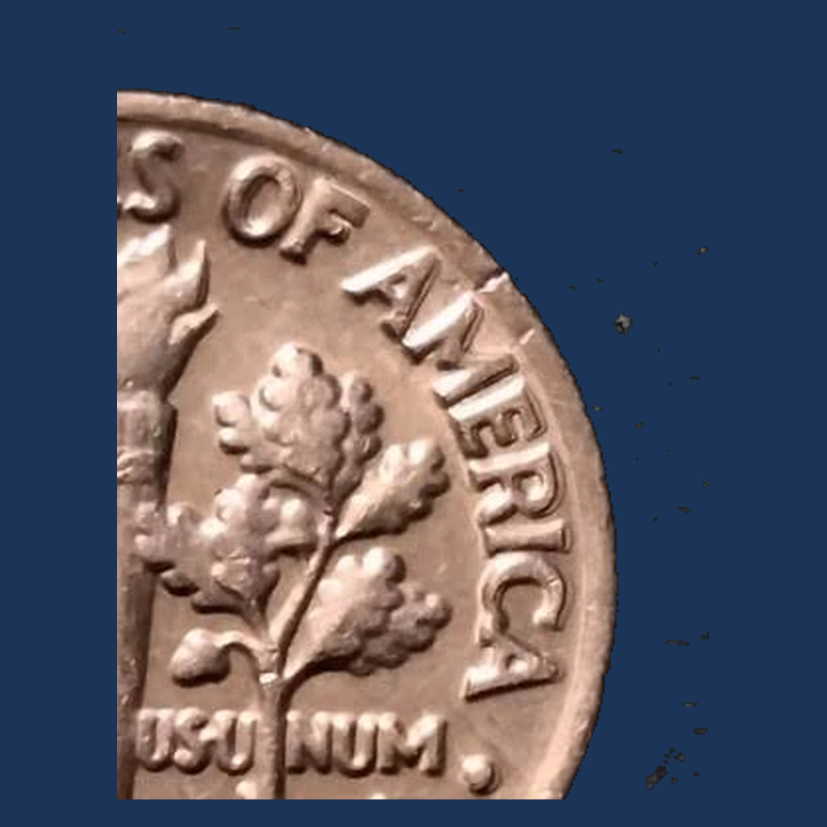 1983 Roosevelt Dime: Misaligned Die