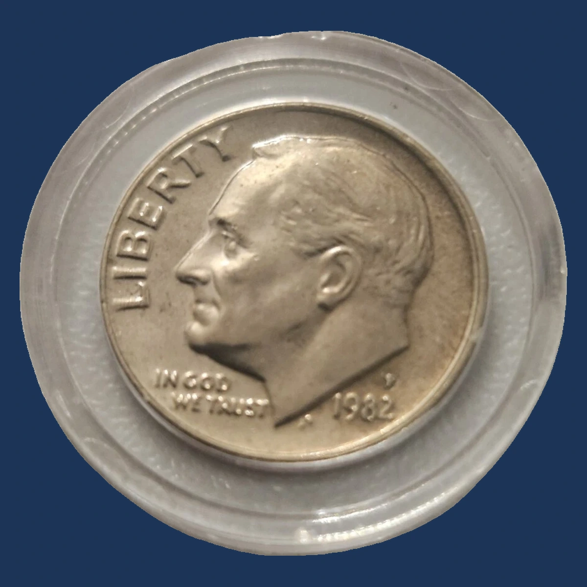 1982 Roosevelt Dime: broadstrike
