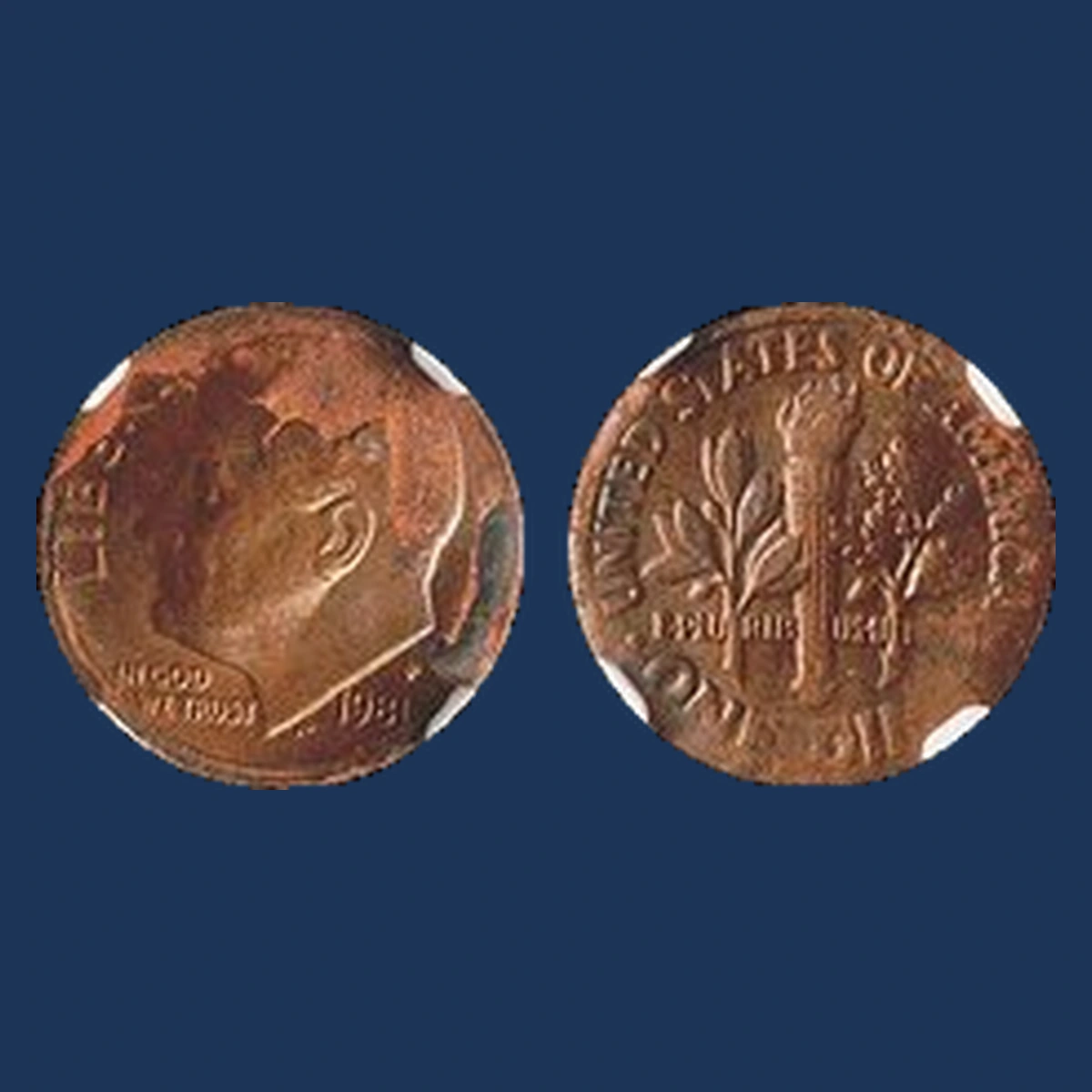 1981 Roosevelt Dime: Missing Clad Layer