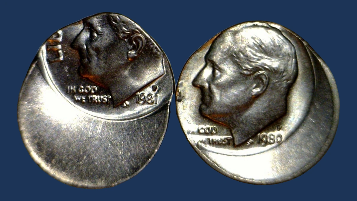 1981 Roosevelt Dime: Off-Center Strike