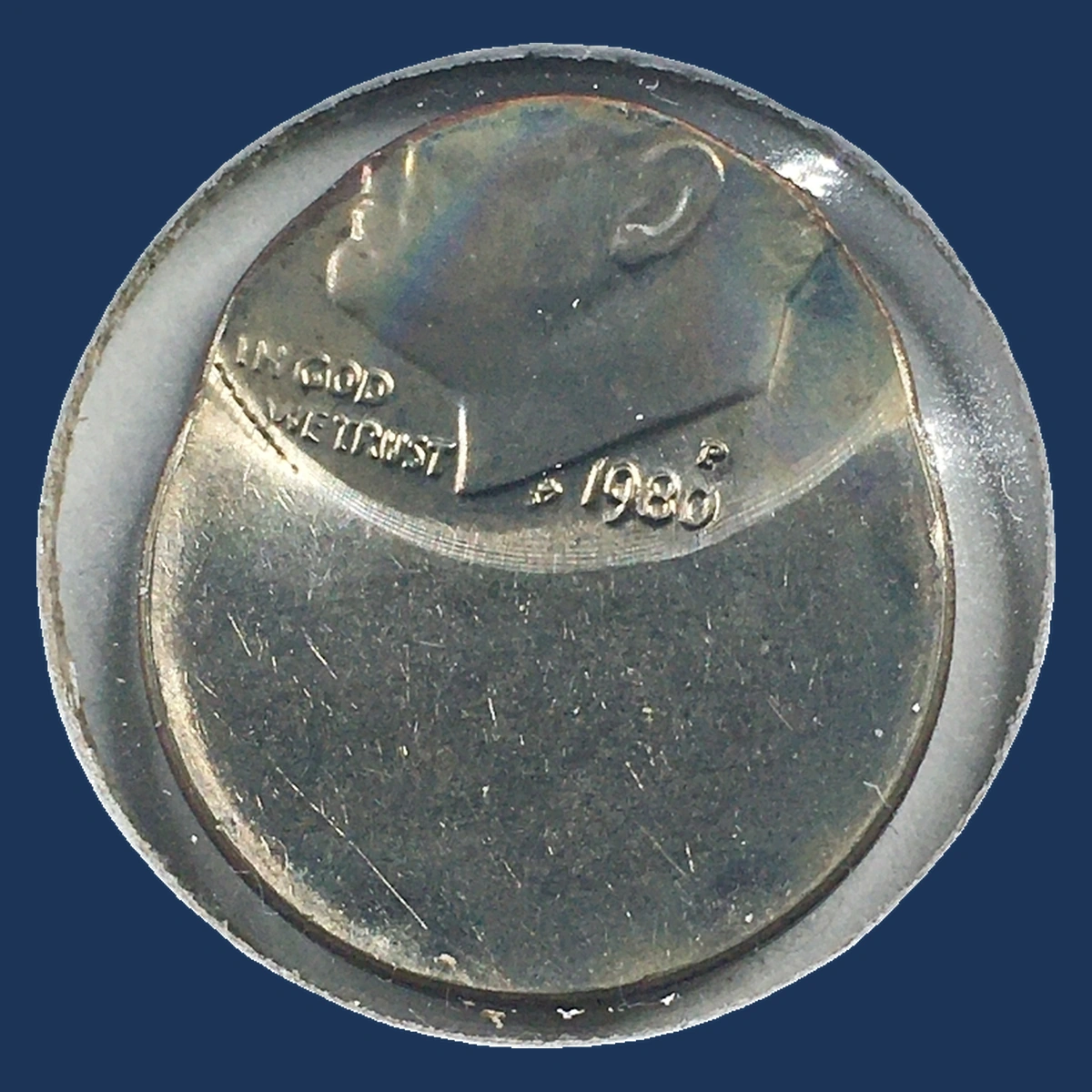 1980 Roosevelt Dime: Off-Center Strike