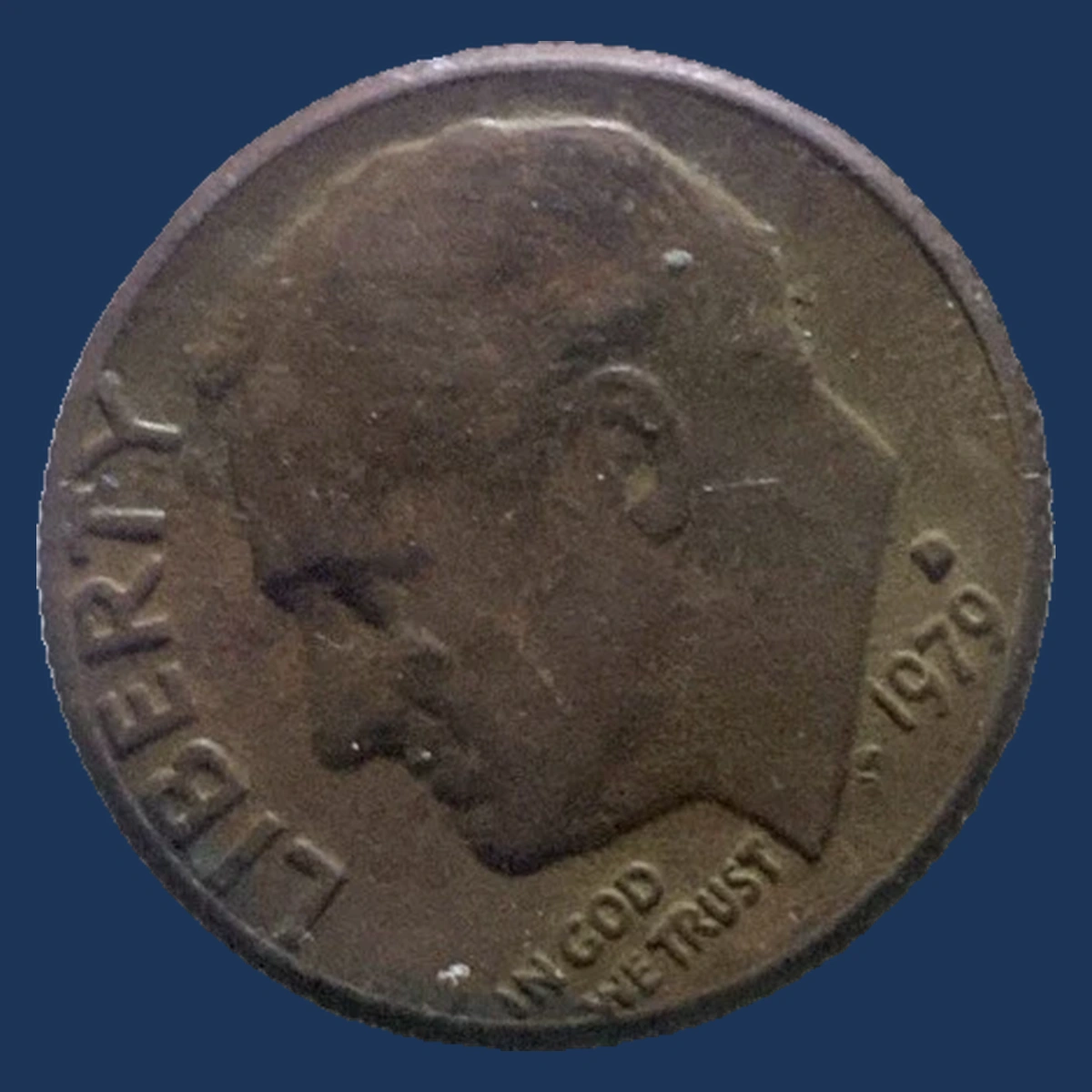 1979 Roosevelt Dime: Missing Clad