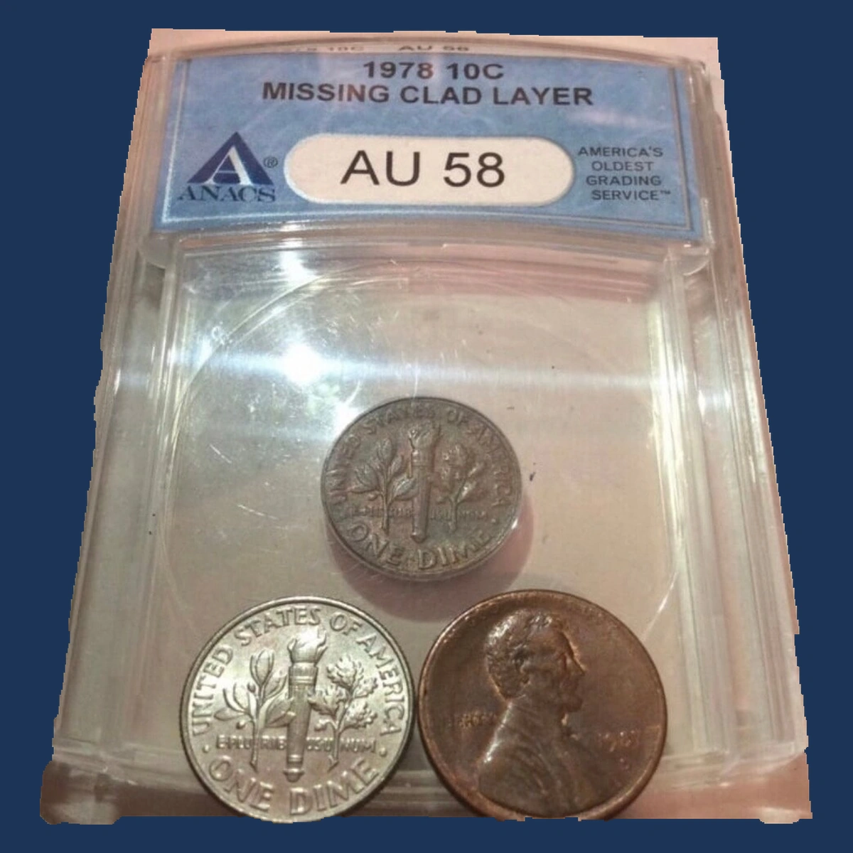 1978 Roosevelt Dime: Missing Clad Layer