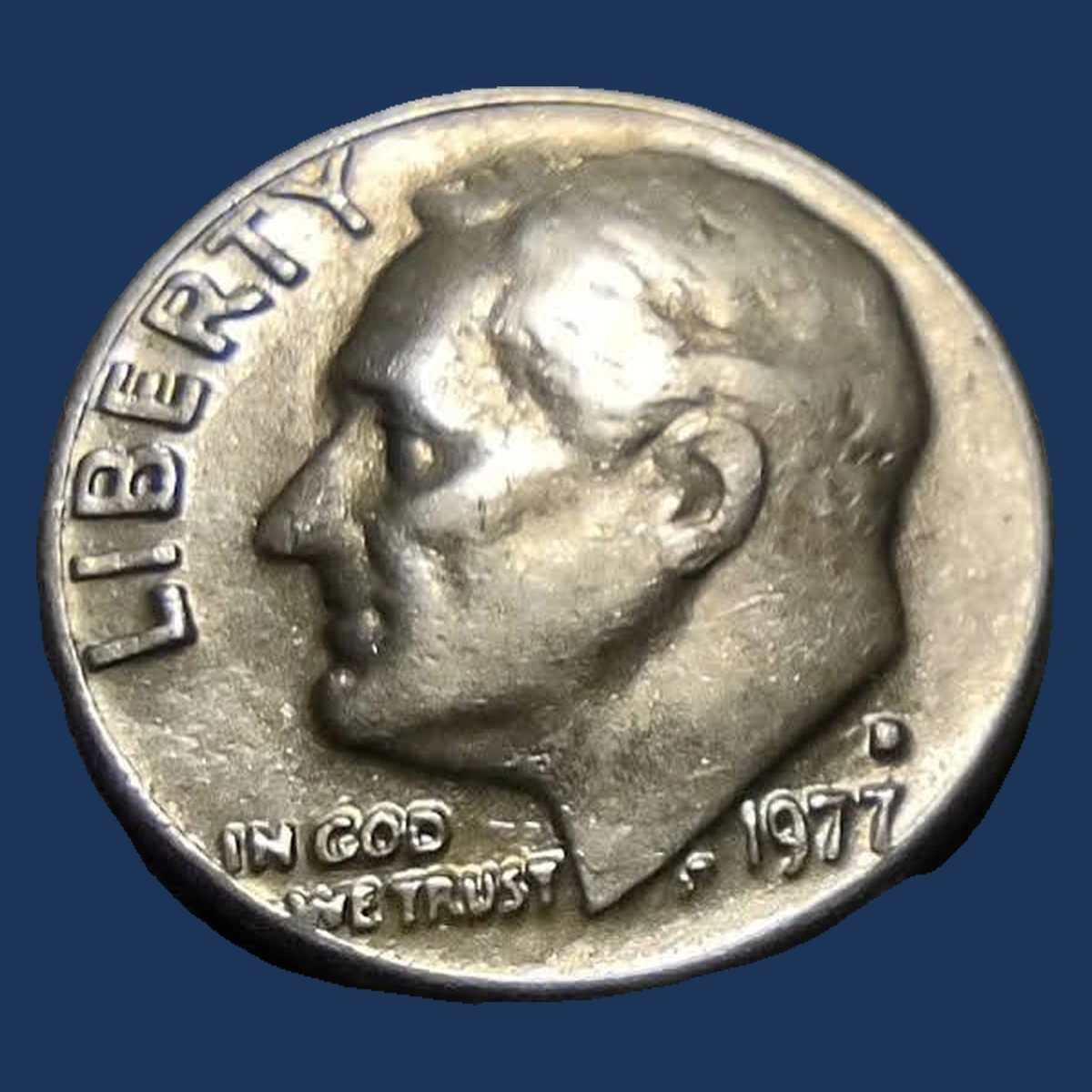 1977 Roosevelt Dime: Doubled Die Reverse