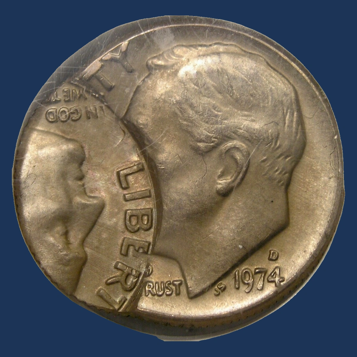1974 Roosevelt Dime: Double / Multiple Strike