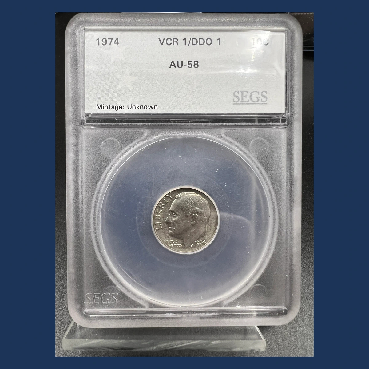 1974 Roosevelt Dime: Doubled Die Obverse