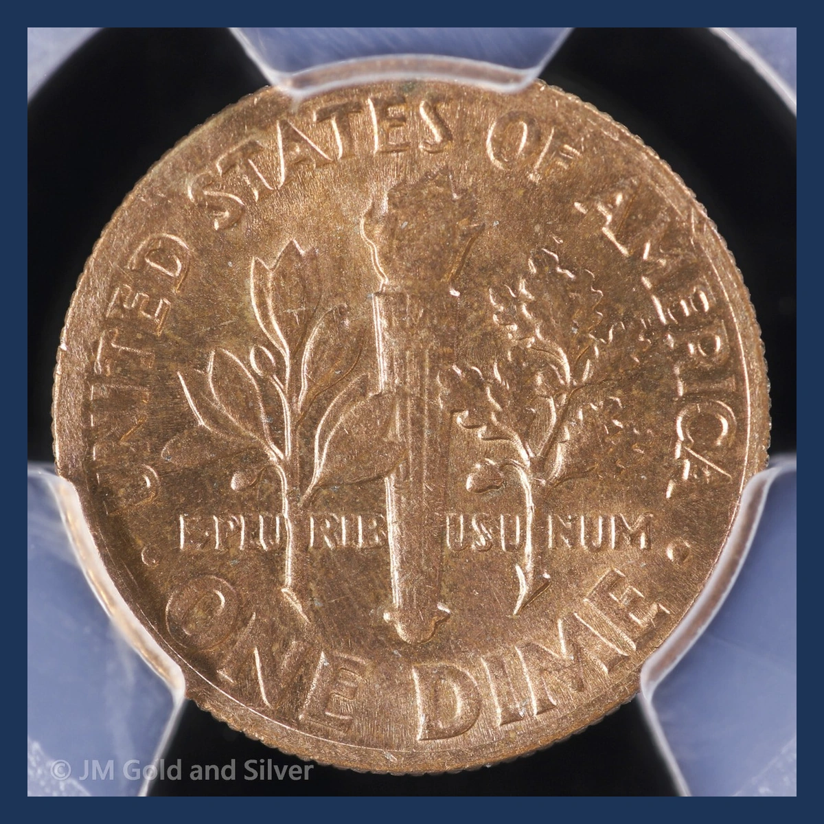 1969 Roosevelt Dime: Missing Reverse Clad Layer
