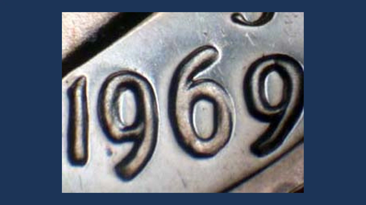 1969 Roosevelt Dime: Doubled Die Obverse