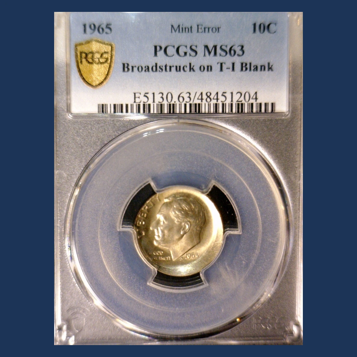 1965 Roosevelt Dime: Broadstrike