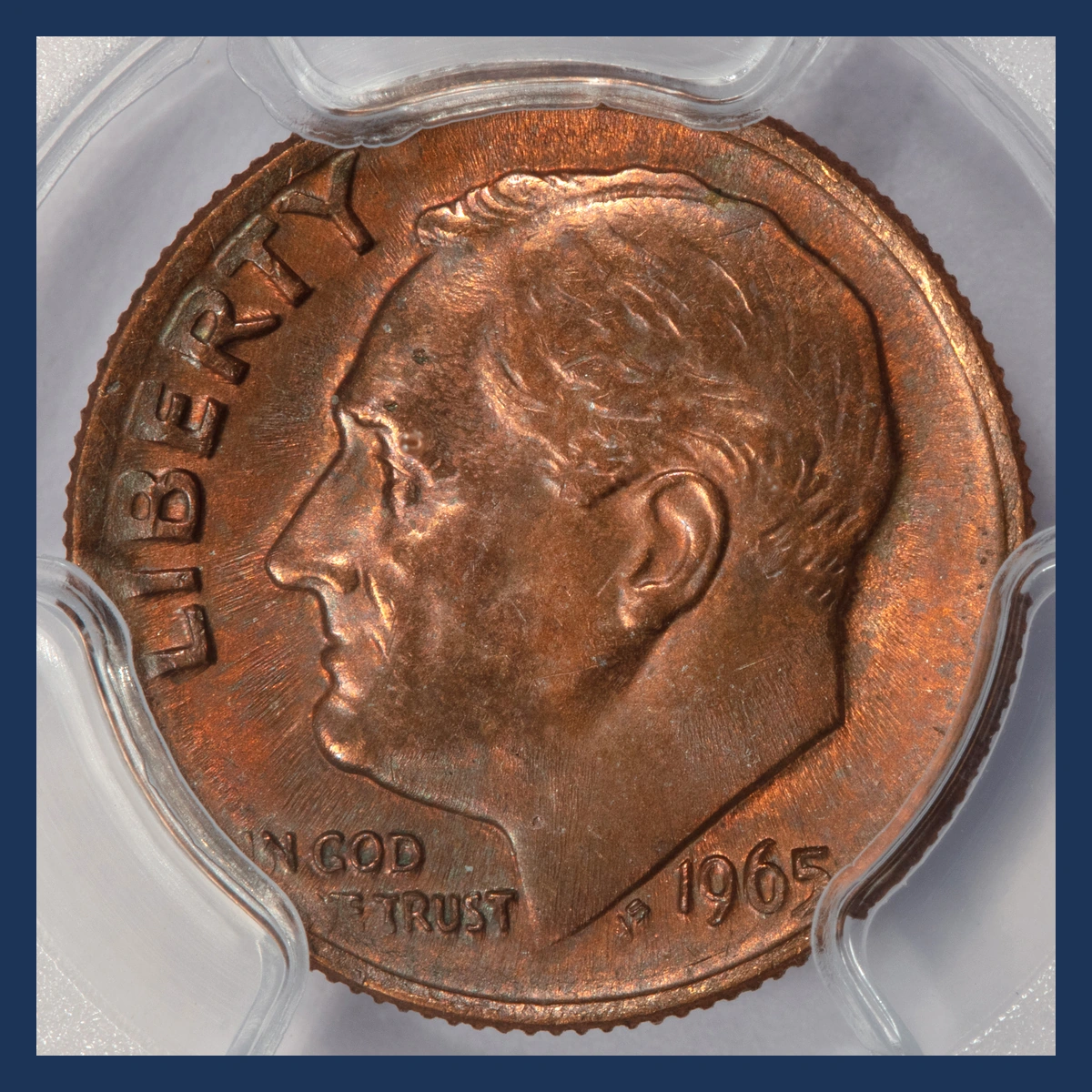 1965 Roosevelt Dime: Missing Clad Layer