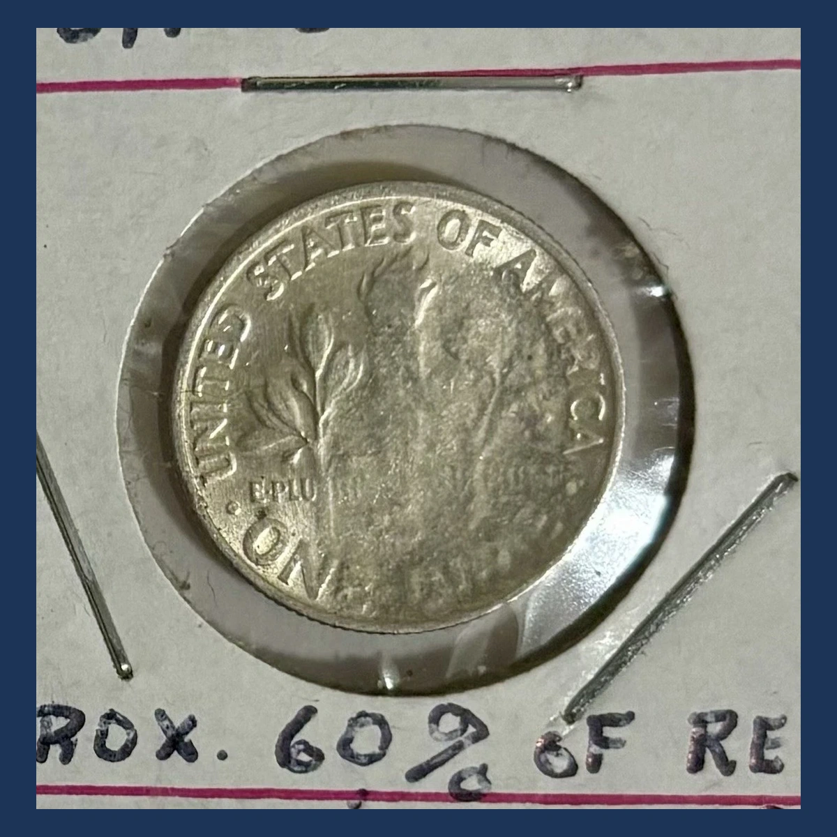 1964 Roosevelt Dime: Strike-Through