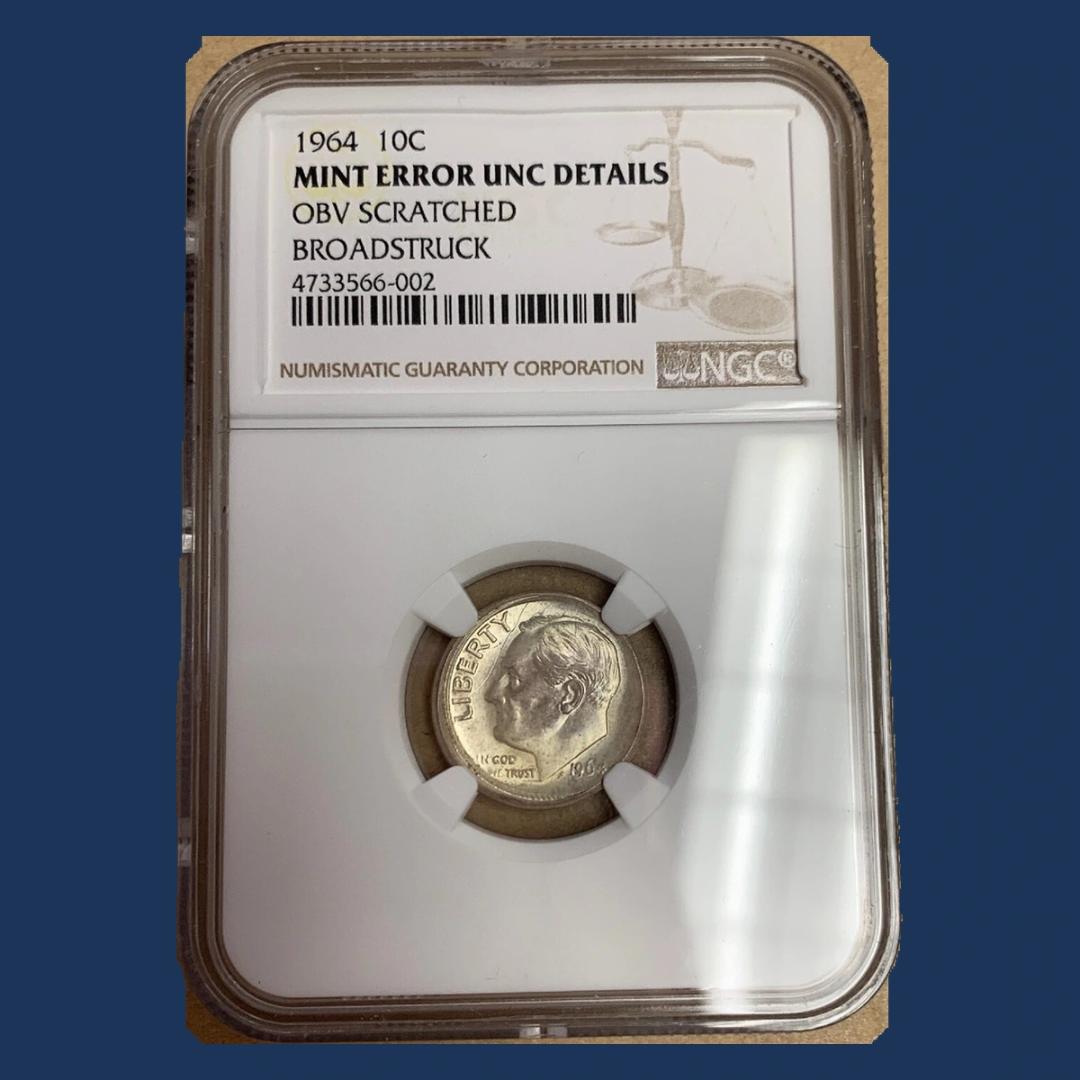 1964 Roosevelt Dime: Broadstrike