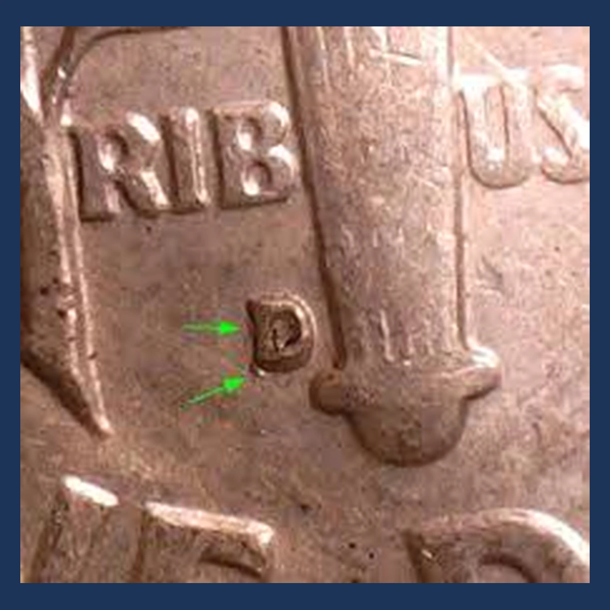 1963 Roosevelt Dime: Repunched Mintmark