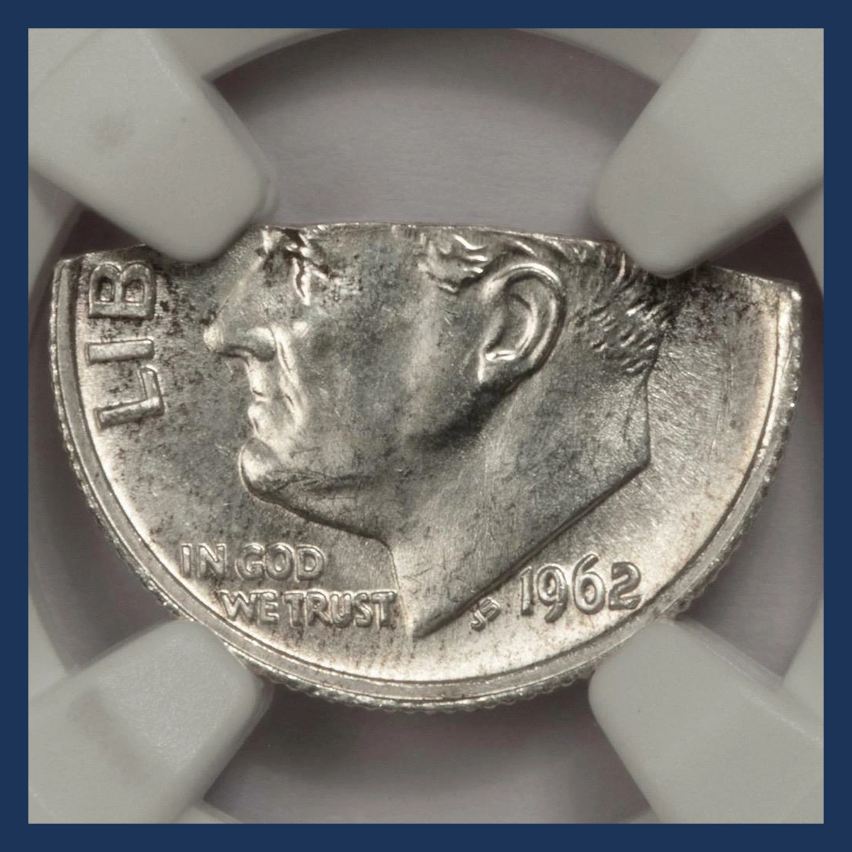 1962 Roosevelt Dime: Large Straight Clip