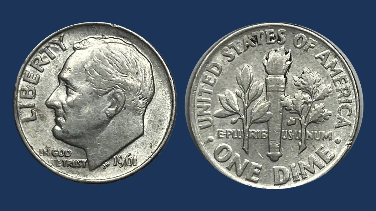 1961 Roosevelt Dime: Missing Design Detail