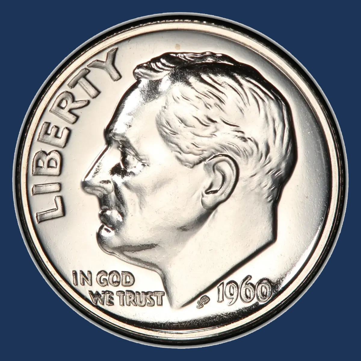 1960 Roosevelt Dime: Proof Doubled Die Obverse