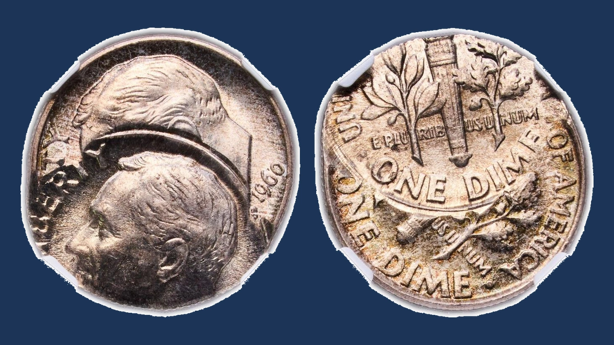 1960 Roosevelt Dime: Multiple Strike