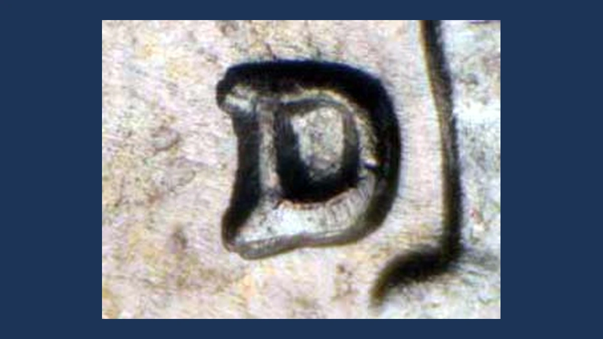 1956 Roosevelt Dime: Repunched Mintmark