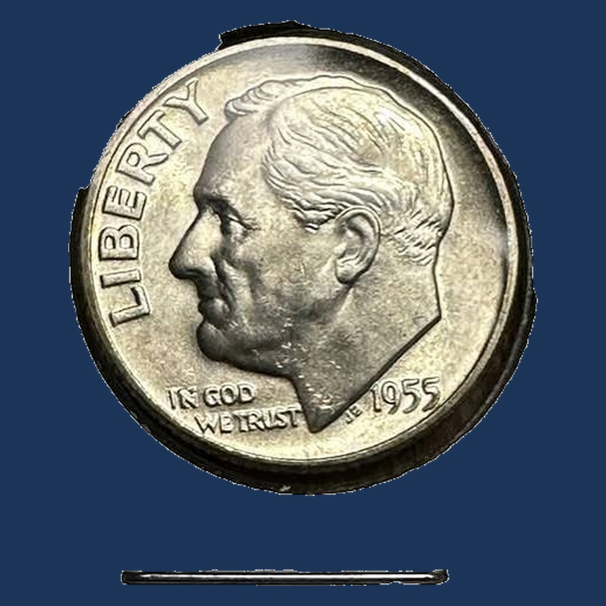 1955 Roosevelt Dime: Die Deterioration