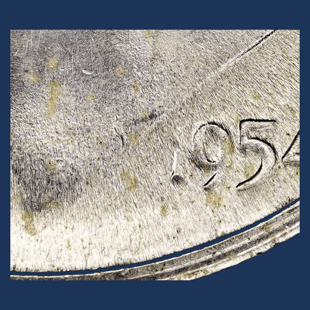 1954 Roosevelt Dime: Weak Strike