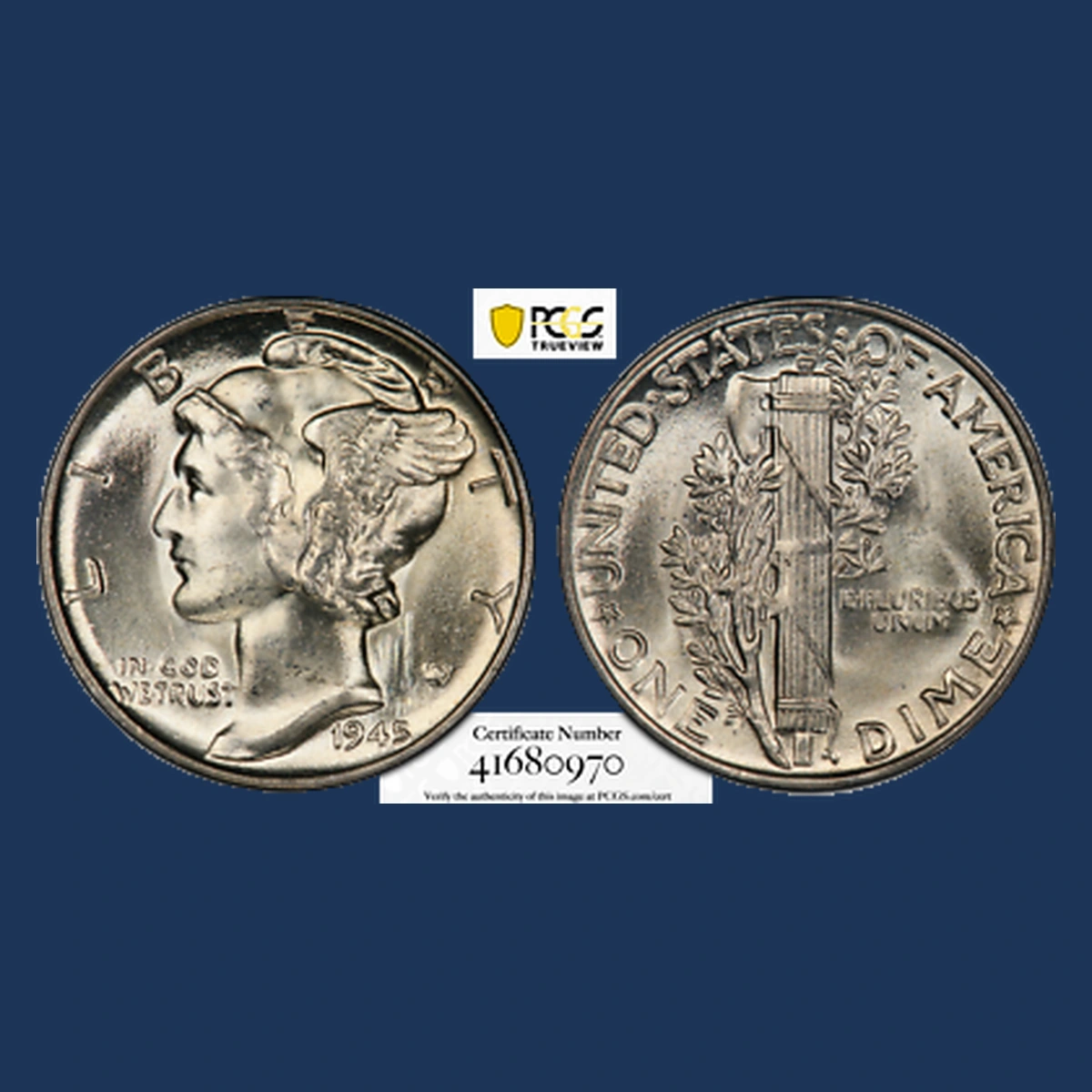 1945 Mercury Dime: Doubled Die Obverse