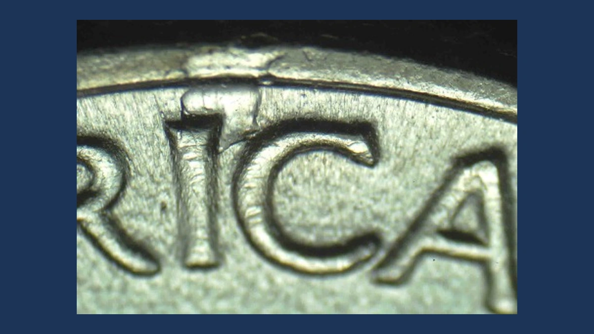 1945 Mercury Dime: Die Crack