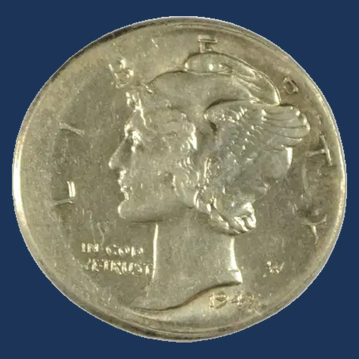 1943 Mercury Dime: Broadstrike