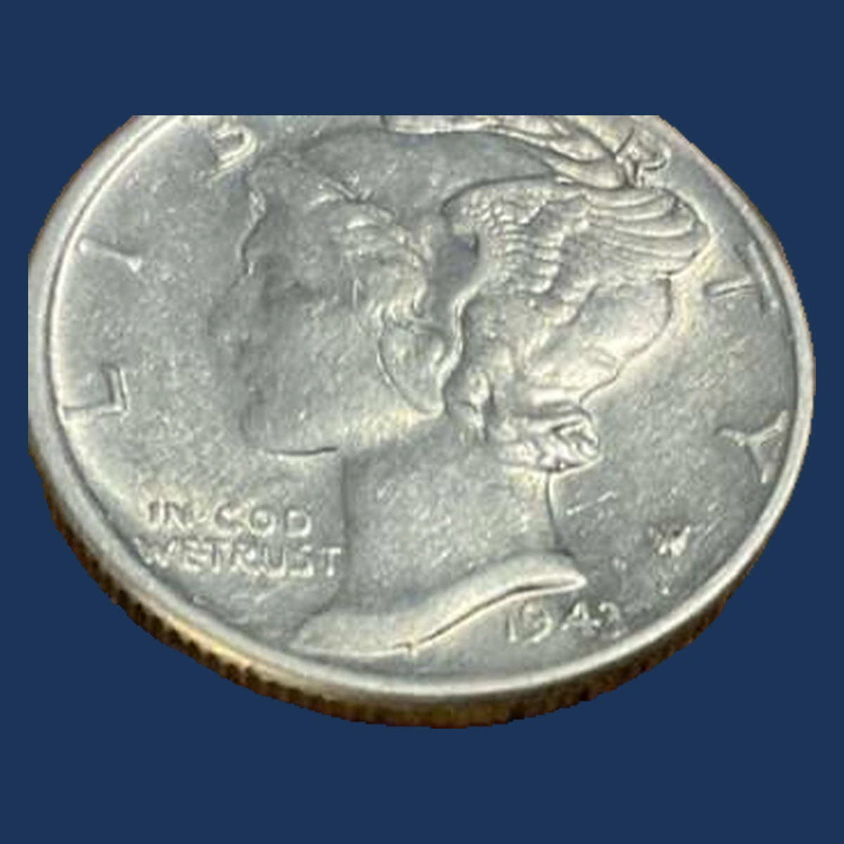 1943 Mercury Dime: Die Crack