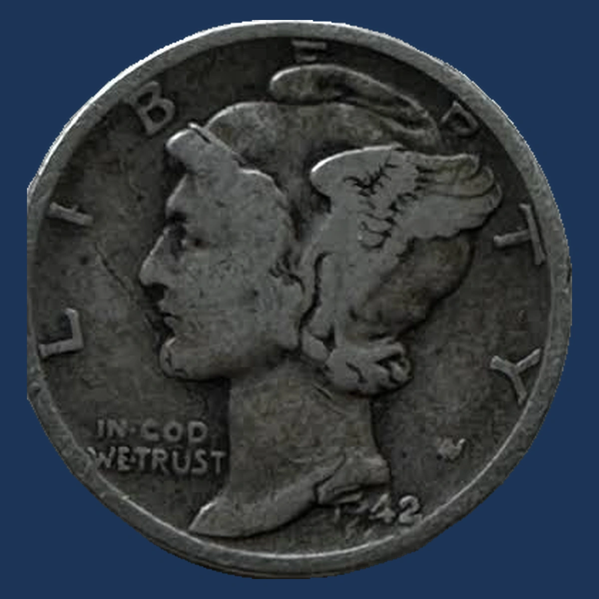 1942 Mercury Dime: Die Crack