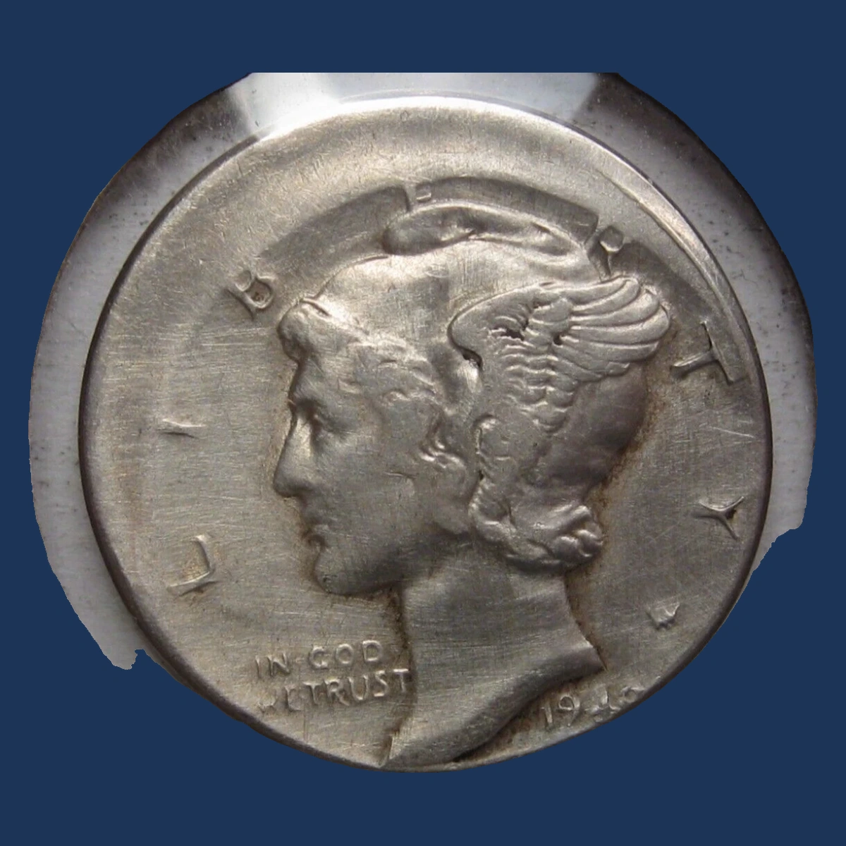 1940 Mercury Dime: Off-Center Strike