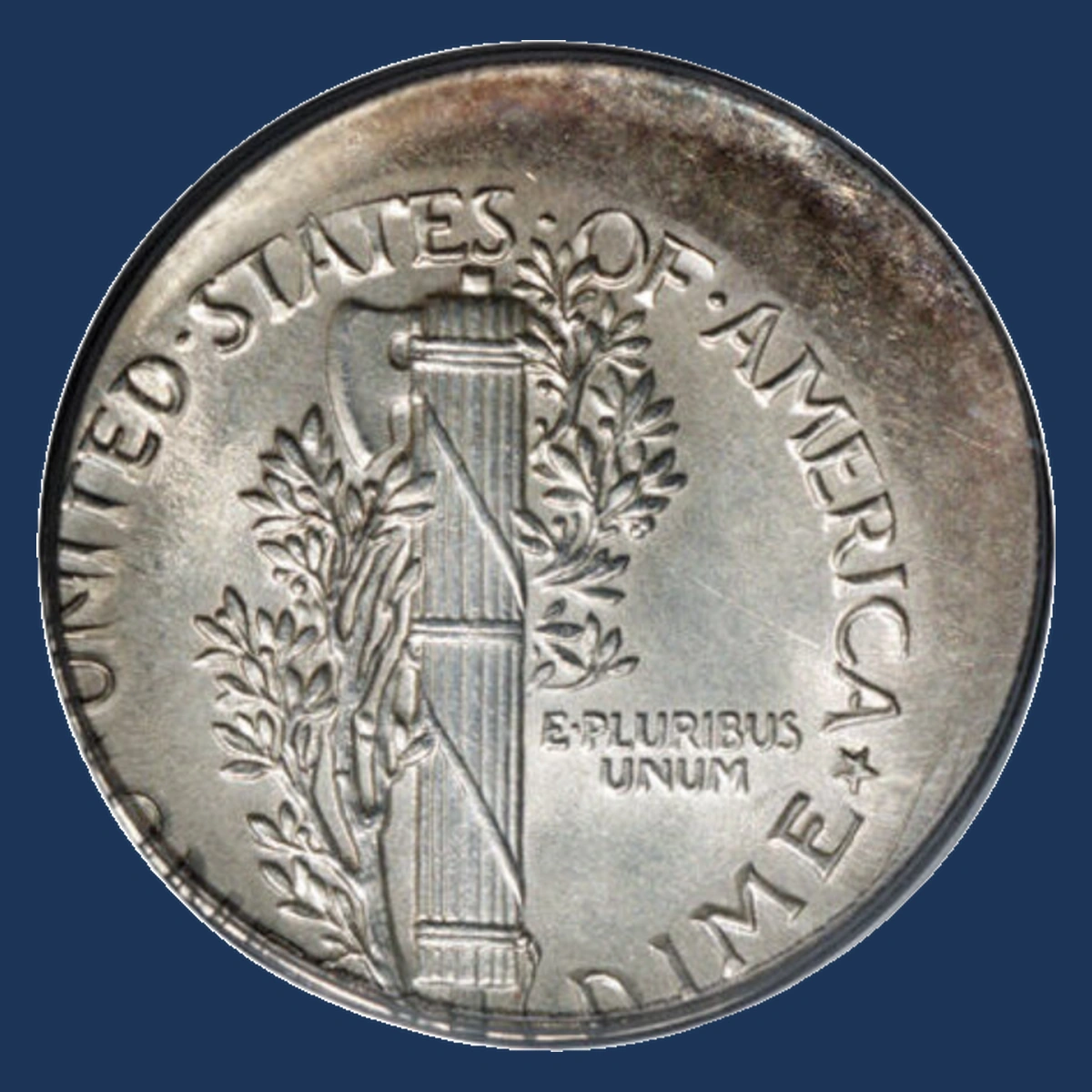1939 Mercury Dime: Off Center Strike