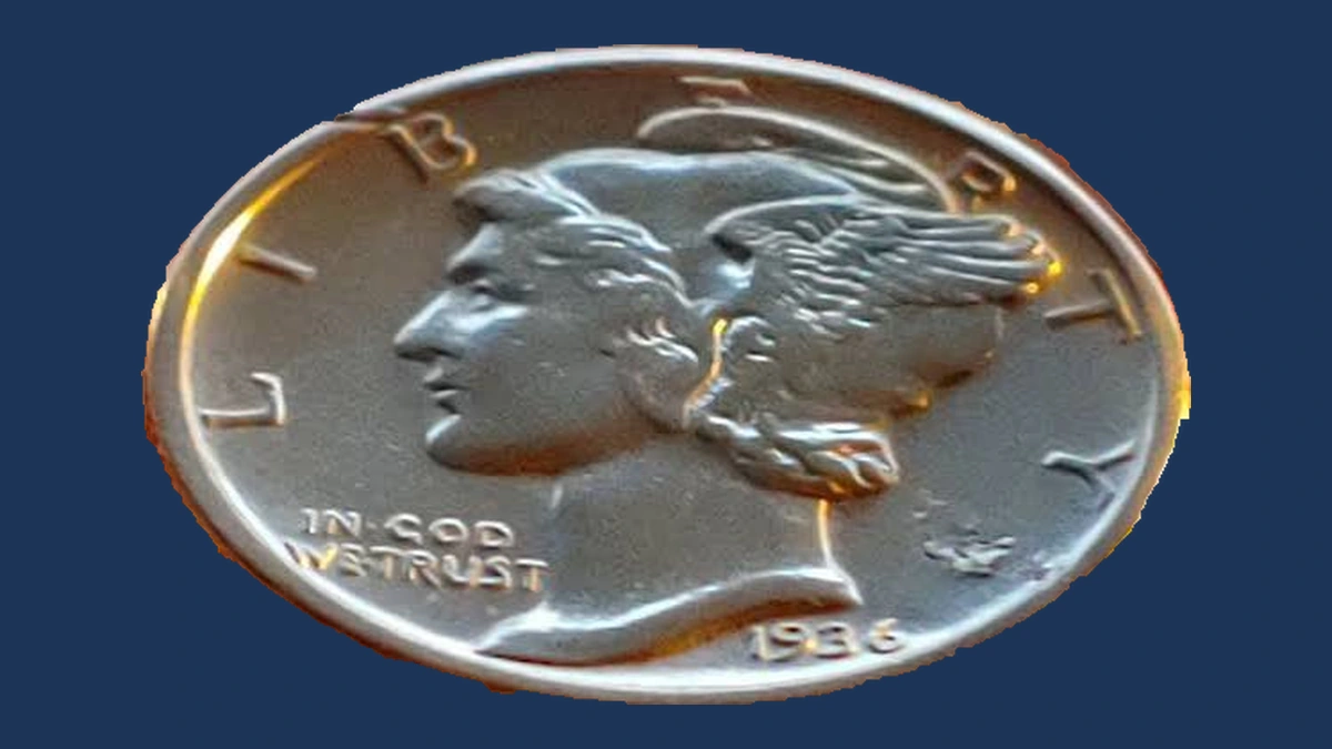 1936 Mercury Dime: Lamination