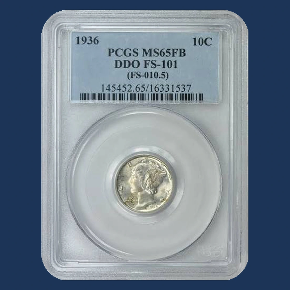 1936 Mercury Dime: Doubled Die Obverse