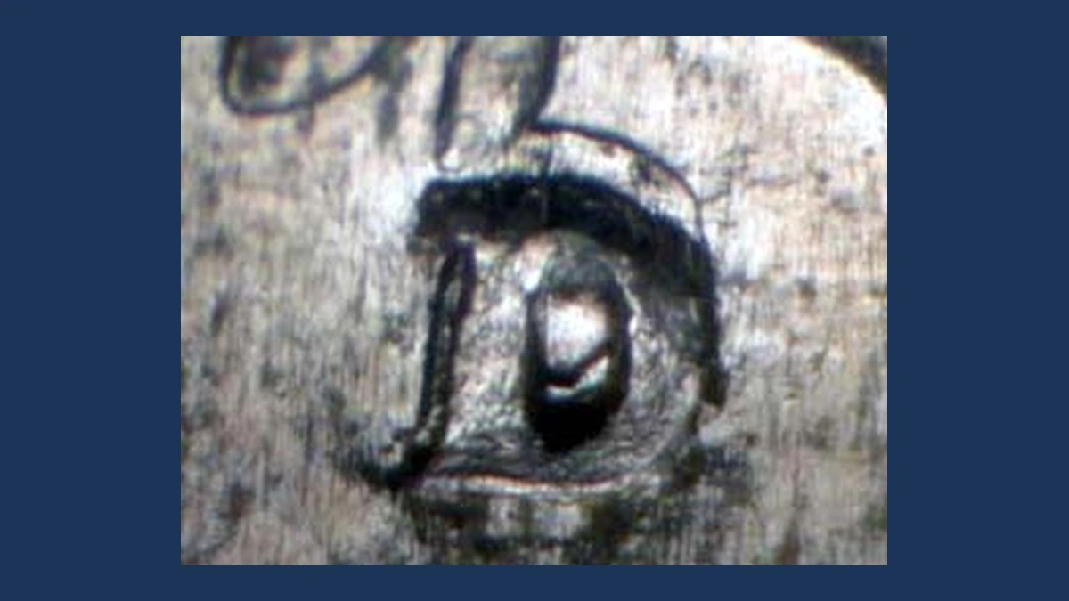 1936 Mercury Dime: Repunched Mintmark
