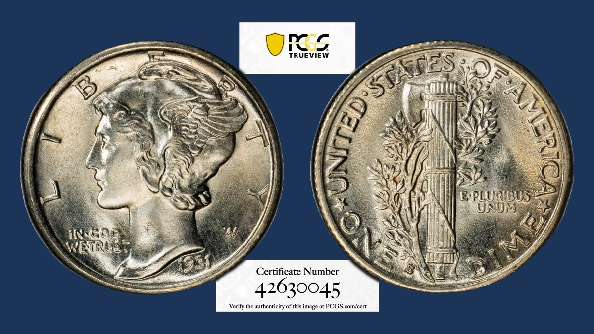 1931 Mercury Dime: Doubled Die Obverse
