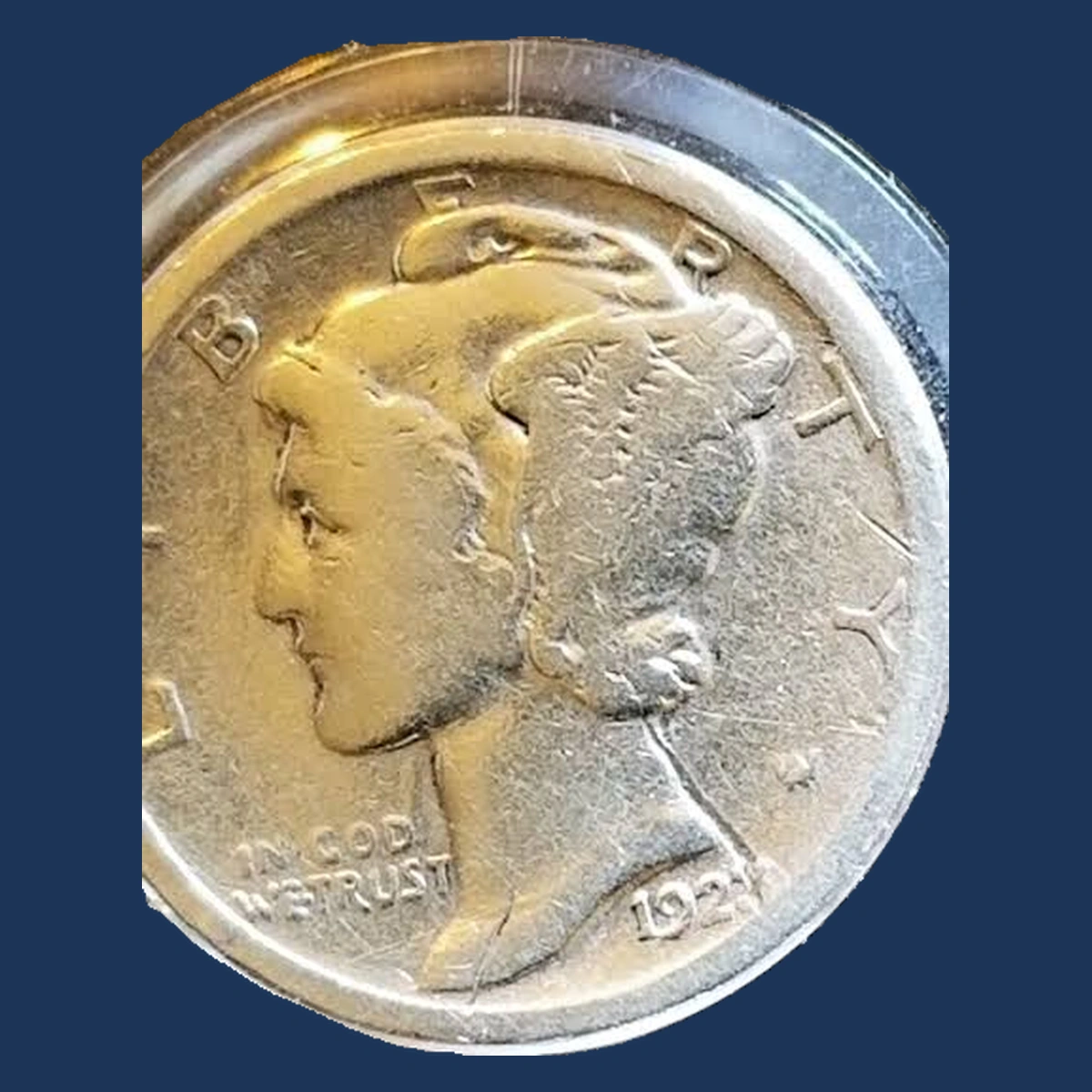 1923 Mercury Dime: Die Crack