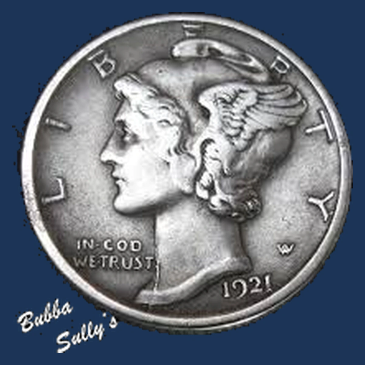 1921 Mercury Dime: Die Crack / Die Chip