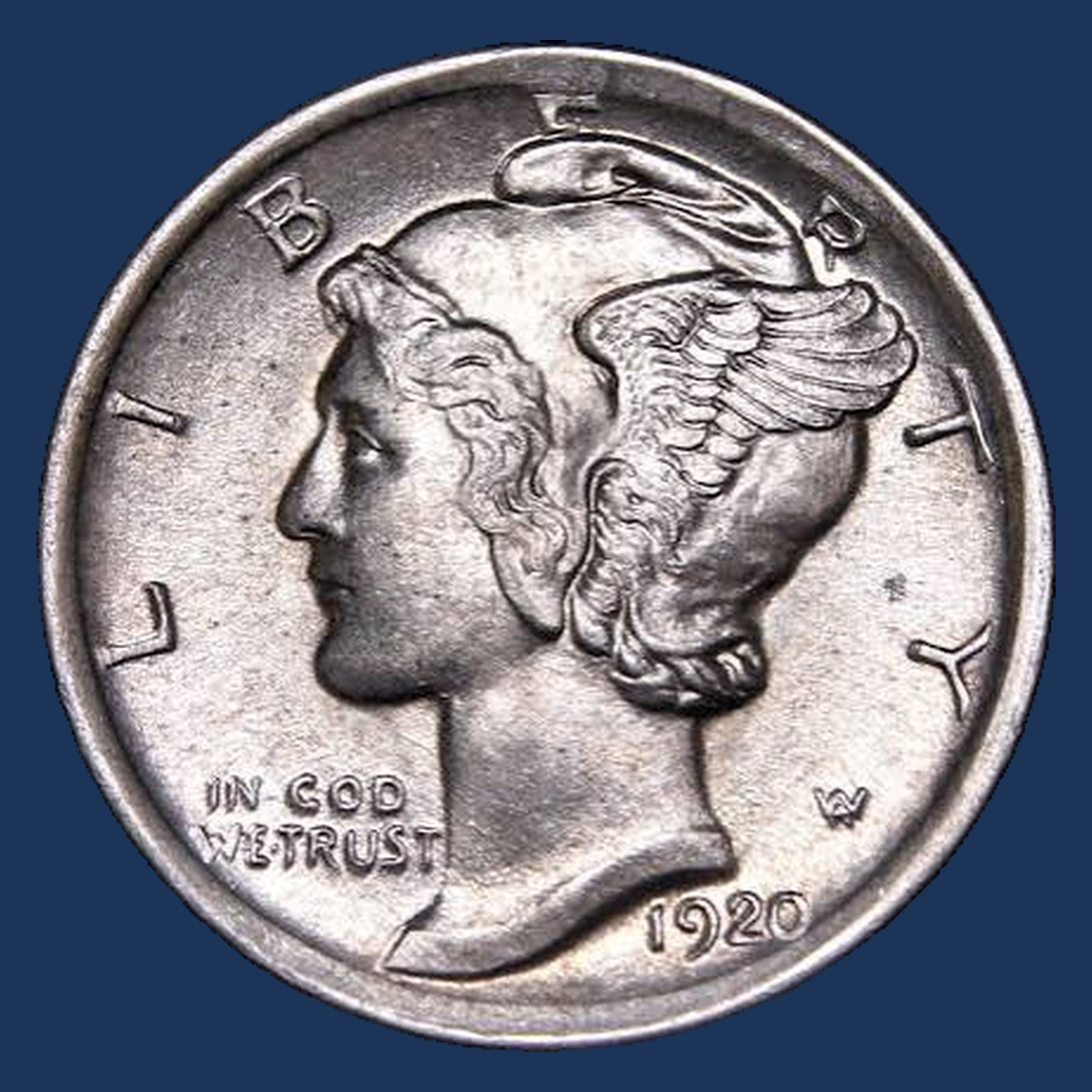 1920 Mercury Dime: Doubled Die Obverse