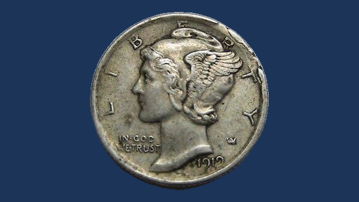 1919 Mercury Dime: Lamination