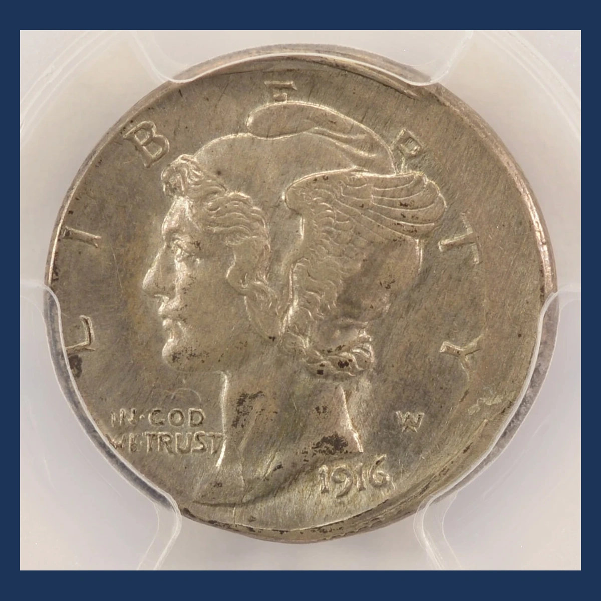1916 Mercury Dime: Broadstrike