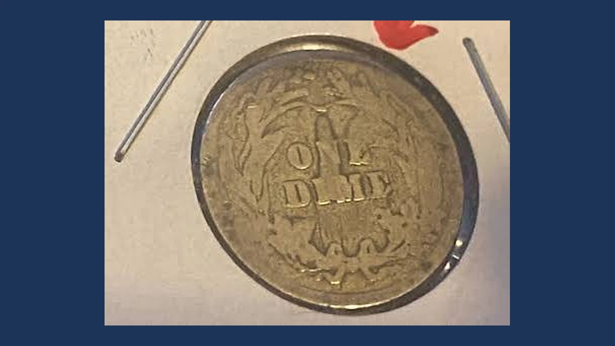 1912 Barber Dime: Die Break