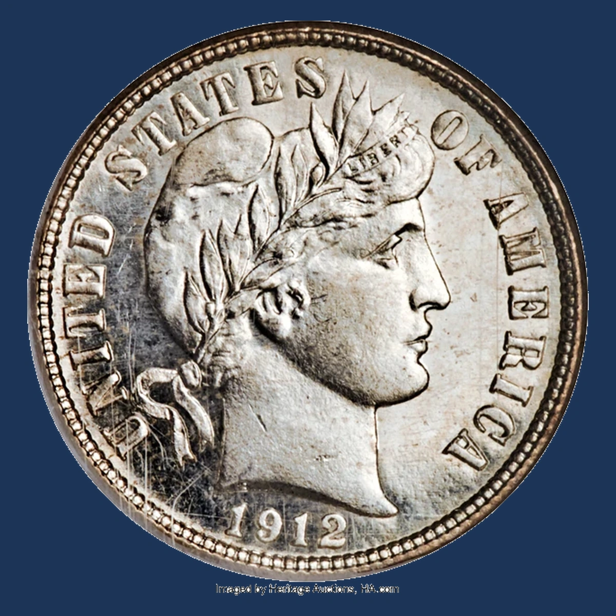 1912 Barber Dime: Doubled Die Obverse